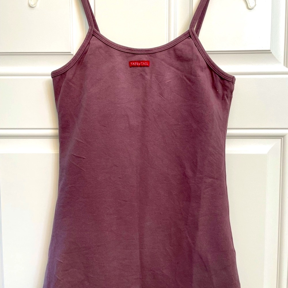 Women’s HardTail athletic tank top with a shelf bra size small mauve - Picture 2 of 5